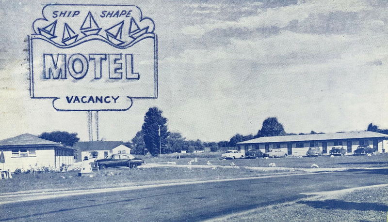 Ship Shape Motel - Vintage Postcard